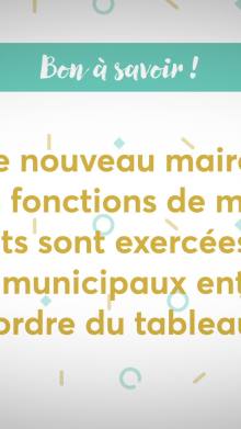 La séance d’installation du nouveau conseil municipal