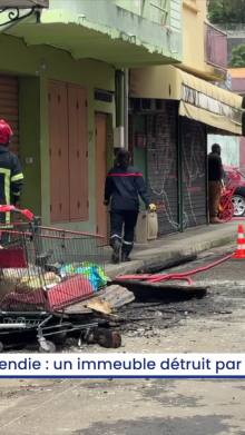 Incendie : un immeuble détruit par les flammes