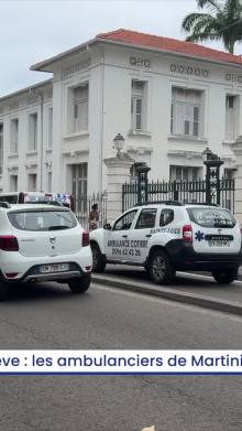 Grêve : les ambulanciers de Martinique alertent sur les difficultés de la profession