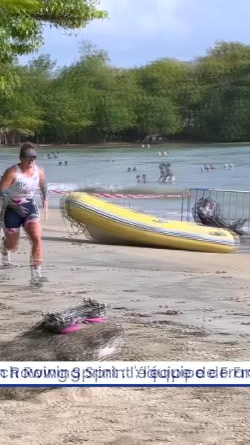 Beach rowing sprint : l'équipe de France s'entraîne en Martinique