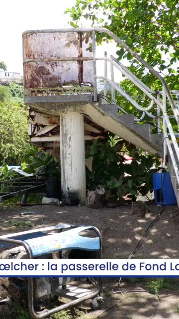 Schœlcher : la passerelle de Fond Lahayé fermée pour des travaux de sécurisation