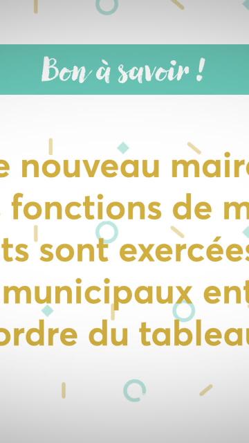 La séance d’installation du nouveau conseil municipal