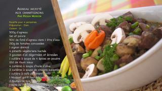 Agneau mijoté aux champignons