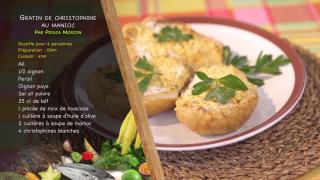 Gratin de christophine au manioc