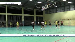 Sport : hand, triathlon et tennis de table au programme