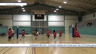 Volleyball féminin : le Rayon valide son ticket pour les 1/2 finales des play offs